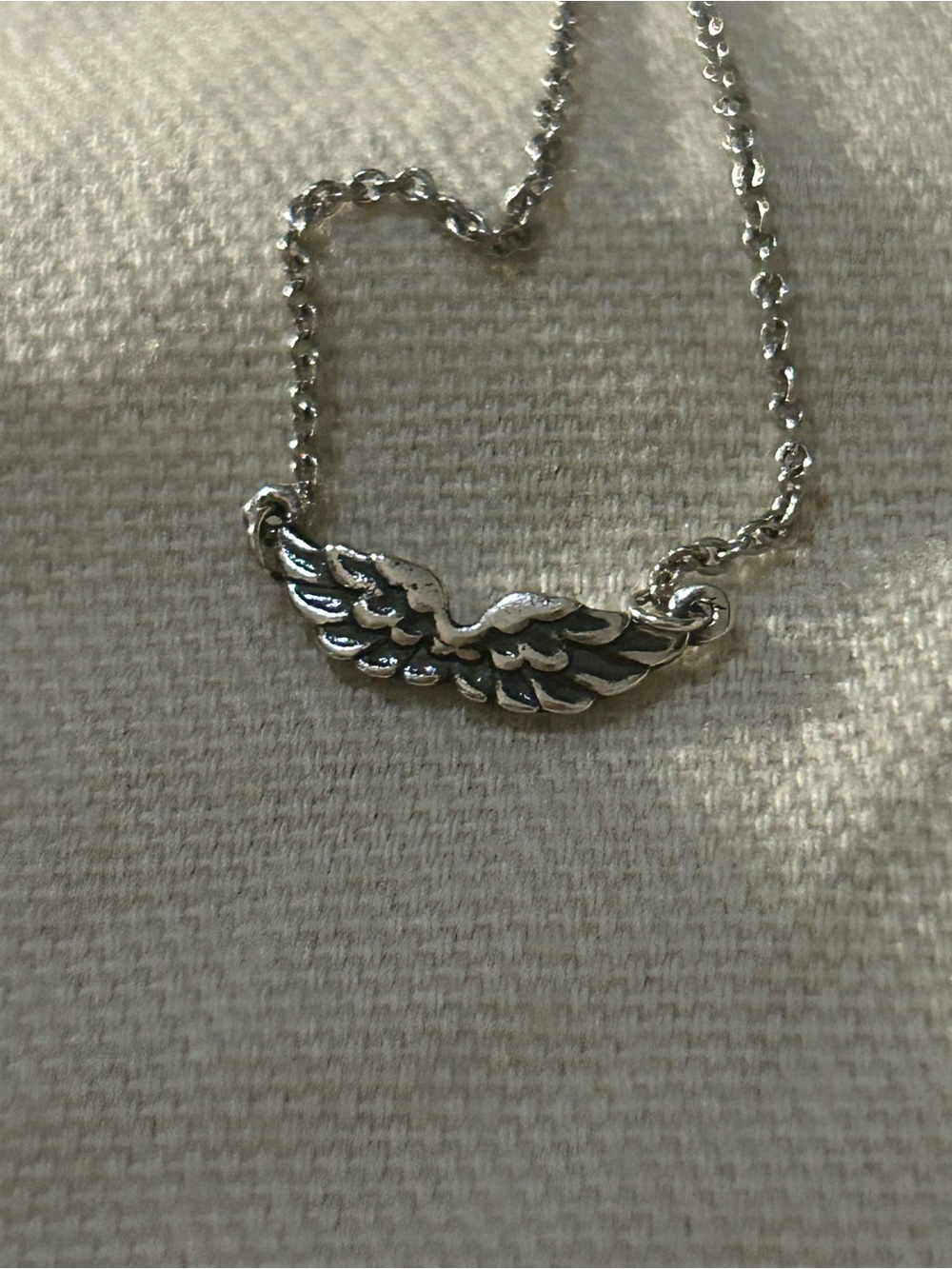 Retired James Avery Necklace sterling silver 925 Take Flight Wing - Picture 2 of 5